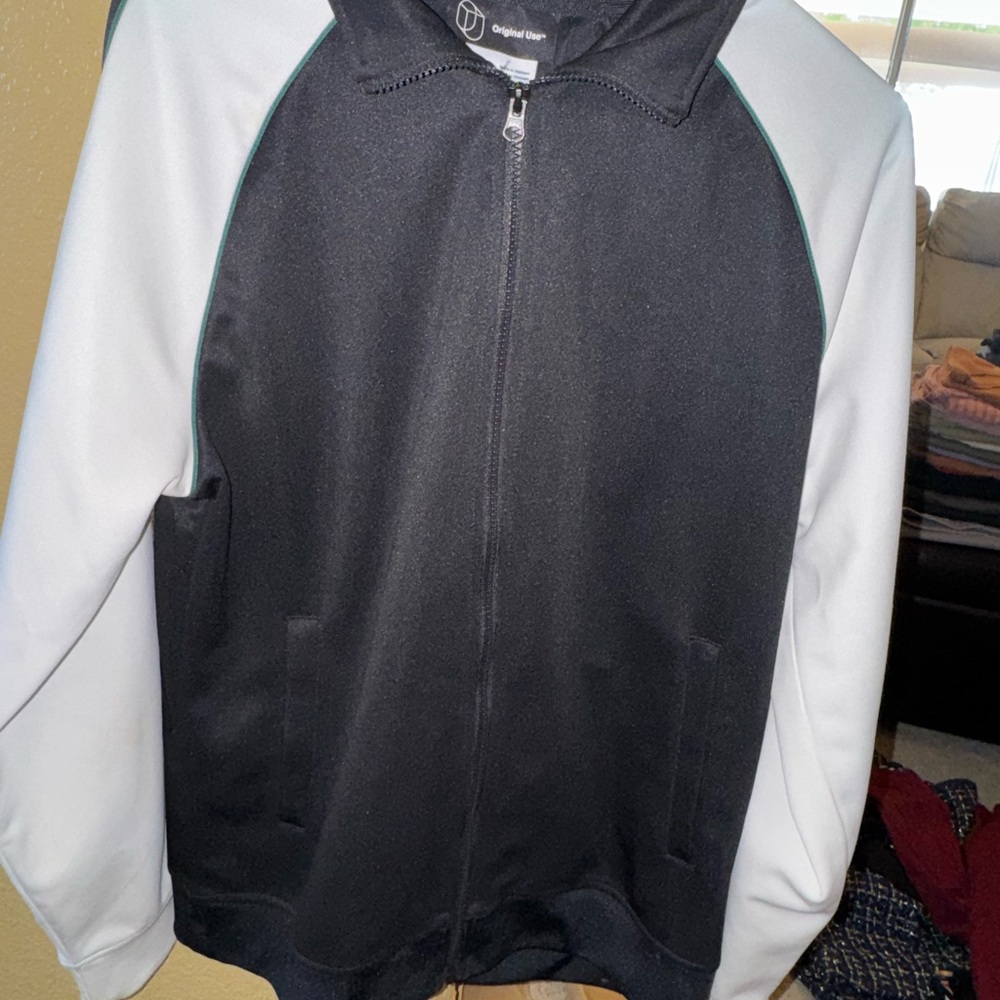 Original Use Black and White Bomber Jacket